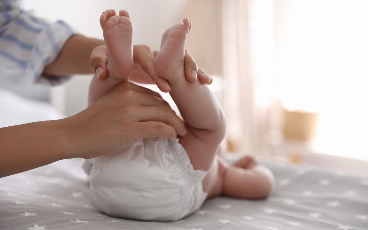 How should one change a diaper for the first time?